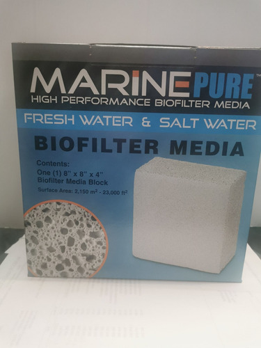 Bloque Para Alojar Bacteria En Acuarios Marinos Marine Pure