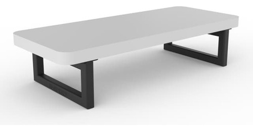 Base Estante Para Monitor Premium 90x22.5cm Inpro Blanco-negro