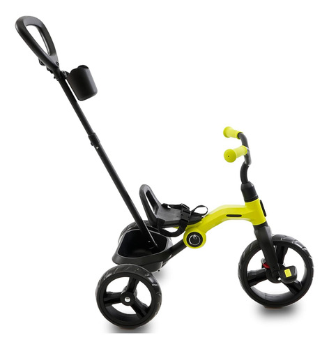 Triciclo Para Niño Con Bastón Plegable Tecno Prinsel 2 En 1