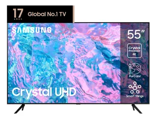 Smart TV Samsung UN55CU7000GCZB LED 4K 55" 220V