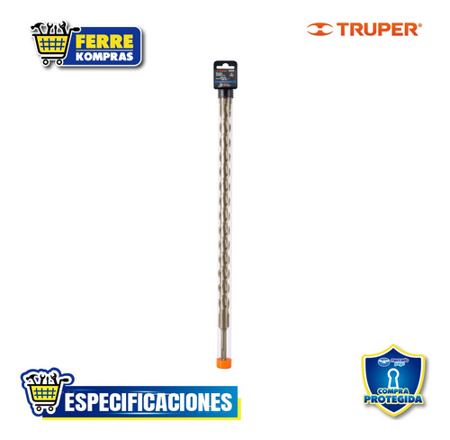 Broca Sds Plus 22 X 460 Mm, Truper 101210