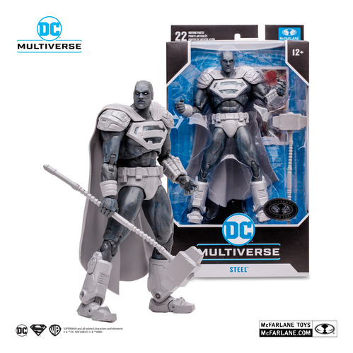 Steel (reign Of The Supermen) Platinum Edition Mcfarlane Toy (Usado)