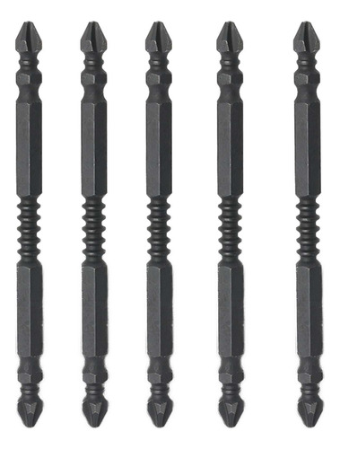 5 Destornilladores Cruzados De Doble Punta Para 100 Mm