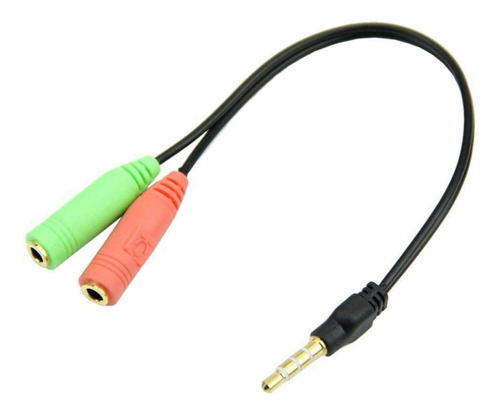 Cable adaptador de micrófono y auriculares P2 X P3