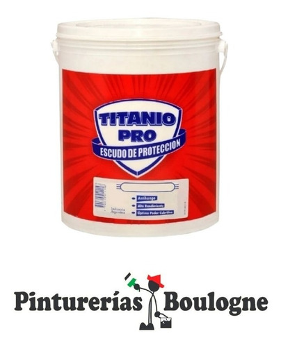 Colorin Latex Titanio Pro Exterior 4 Litros. Pintu Boulogne