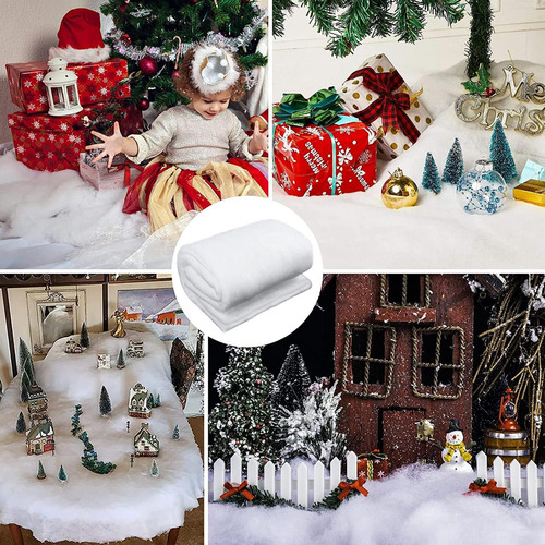 Decoración De Manta De Nieve Navideña Para Exhibición De