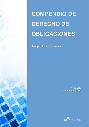 Libro: Compendio De Derecho De Obligaciones. Acedo Penco, An