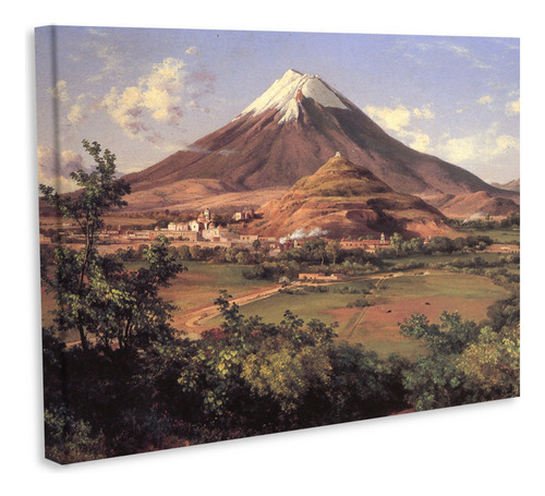 Cuadro Decorativo Canvas 80*120cm Arte Velazco Popocatepetl