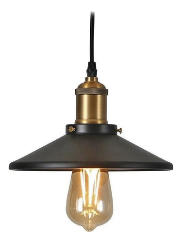 Lámpara Colgante Luminaria Negro Vintage Industrial Etheos