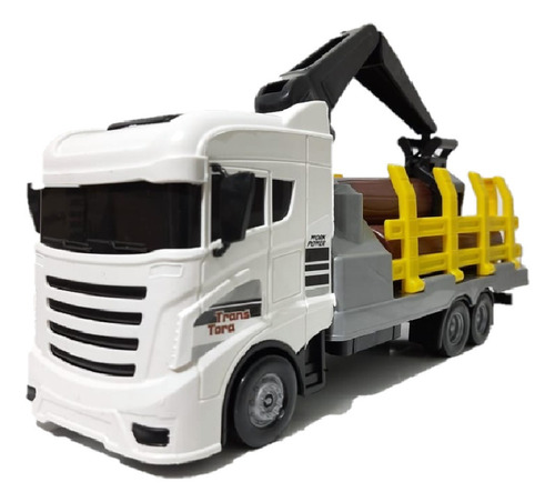 Imagem 8 de 9 de Brinquedo Caminhão Tora De Madeira Com Guindaste Articulado