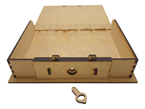 Caja Libro Madera Mdf Alhajero Joyero Comunión Ac008