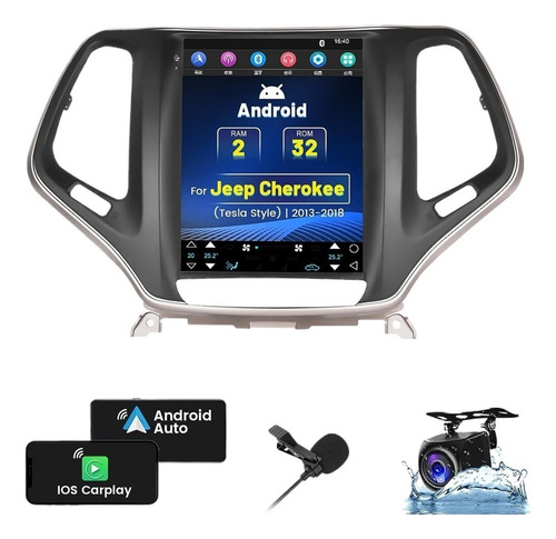 Estereo Jeep Cherokee 2013-2018 Android Carplay Gps 2+32g