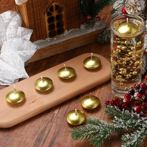 40 Velas Flotantes Sin Perfume Para Centros De Mesa, Velas F
