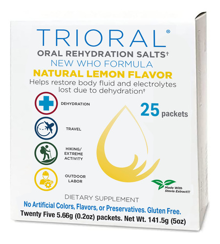 Trioral Limón Natural Con Sales De Rehidratación Oral De Ste