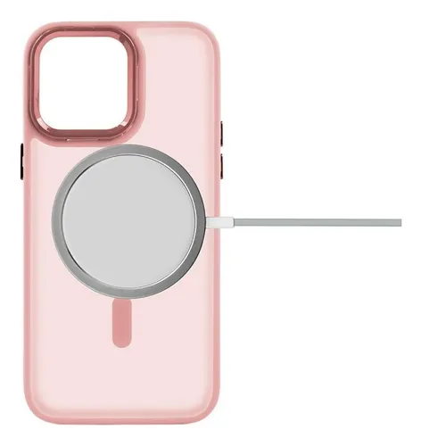 Funda Case Protección Con Magsafe Para Iphone 11/12/13/14/15 Rosa Iphone 15 Pro Lisa