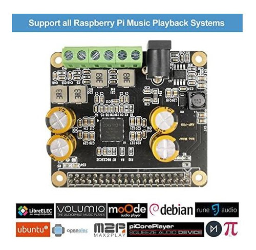 Amplificador De Audio Rpi 2x80w Peak Salida Class D Hifi Amp