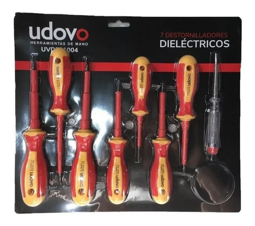 Set 7 Destornilladores Dieléctricos Udovo + Buscapolo