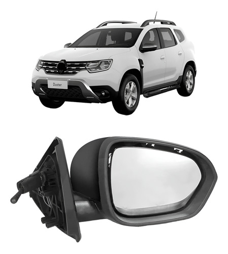 Retrovisor Elétrico C/ Aquecedor Sensor Temp. Duster 21 A 2