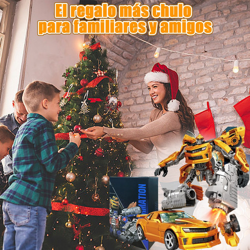 Juego De Coches Transformables Set Amarillo Bee Soldado