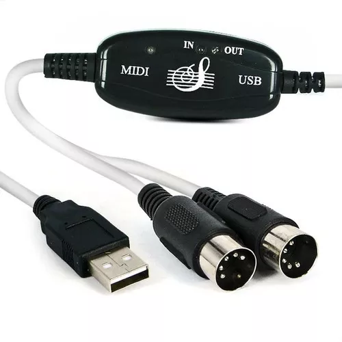 2m teclado para pc usb midi cabo conversor para música cabo de