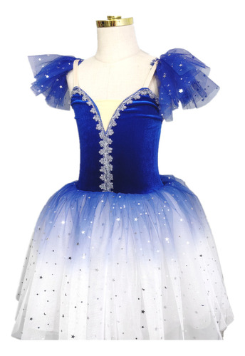 Vestido De Baile De Terciopelo Con Falda Tutú De Ballet Para Niños Little Swan