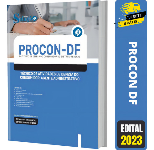 Apostila Concurso Procon Df Técnico - Agente Administrativo
