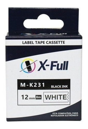 Imagem 2 de 8 de Fita Compatível Brother M231 Mk231 T 12mm Pt 80 70 90