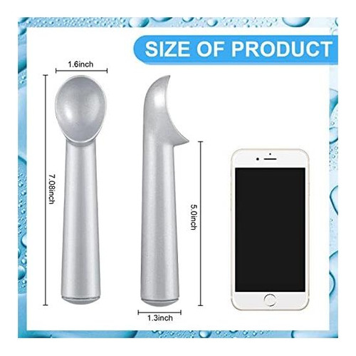 Suclain 3 Piezas Scoop De Helado De 7 Pulgadas Antiadherente