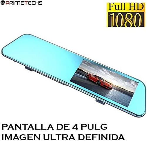 Primetechs Retrovisor Touch 2mp 1080p Full Hd Doble Cámara