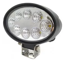 Comprar Faro Oval Auxiliar 8 Leds 24w 4x4 Agro Vial Con Soporte