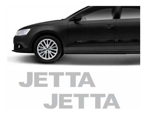  Par Escrita Friso Adesivo Lateral  Volkswagen Jetta Ad055