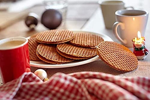 Biscoitos Wafel Holandês Stroopwafel Moinho Wafers