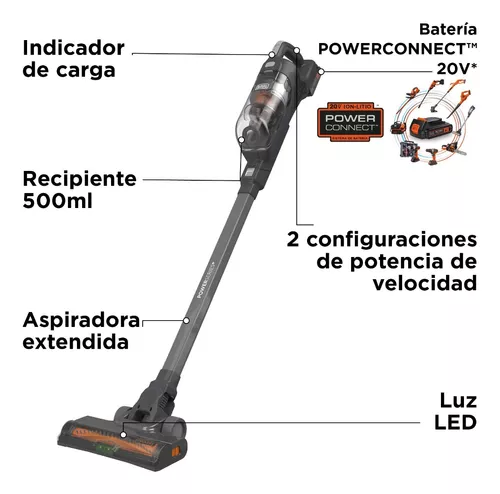 Kit Aspiradora Inalámbrica Black+decker Bhfea18d1-ar 20v