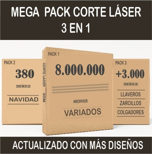 Mega Pack Gold Vectores Para Corte Láser 3 En 1 + Regalos