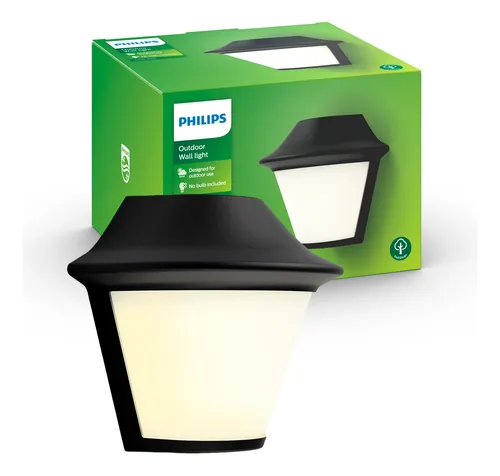 Aplique De Pared Exterior Philips Mygarden Serres Negro