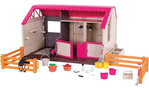 Lori Dolls Horse Haven Toy Playset Estable Para Caballos De