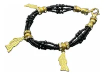 Comprar Pulsera Santa Muerte Negra Ritualizada Protección + Oración