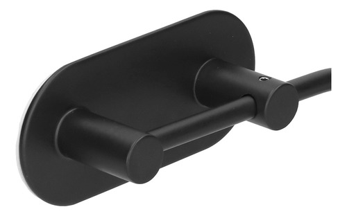 D Soporte De Pared Negro De Acero Inoxidable For Papel