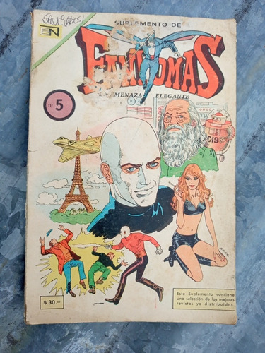 Fantomas Historieta Suplemento N.5 - Ed.novaro Sept. 1975