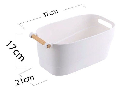 Imagen 2 de 10 de Canasto Organizador Multiuso Nordico Premium Large