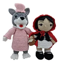 Comprar Amigurumis Caperucita Roja Y El Lobo Muñecos Cuento Infantil