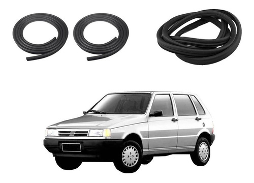 Kit Borracha. Para 2 Portas E Porta Mala Fiat Uno 1.5 96