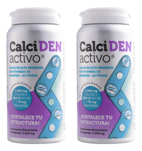 Calciden Activo Calcio Vitamina D D3 Activada Vía Magnesio
