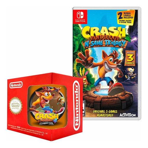 Crash Bandicoot Nsane Trilogy Nintendo Switch Y Taza