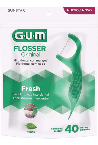 Gum Flosser Original Menta 40un