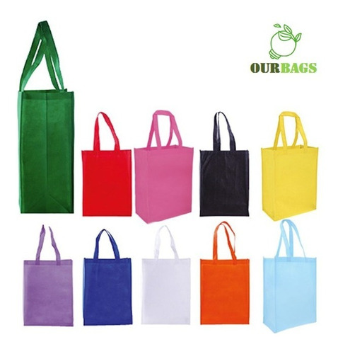 Combo De 100 Bolsas Ecológicas Para Publicidad 39cm|34cm|15f