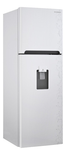 Refrigerador Daewoo DFR-25210GBDA blanco con grabado floral asti con freezer 252L 127V