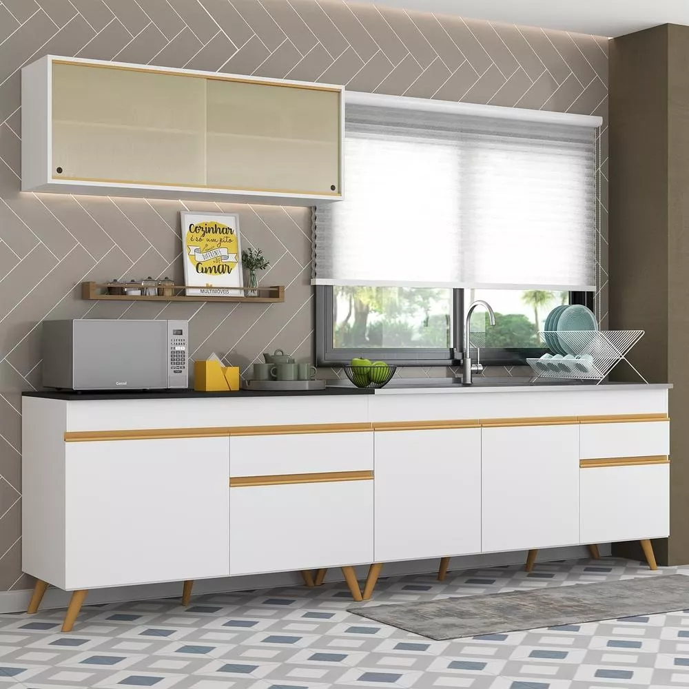 Segunda imagem para pesquisa de armario 270 cm cozinha mobiliario cozinhas moveis