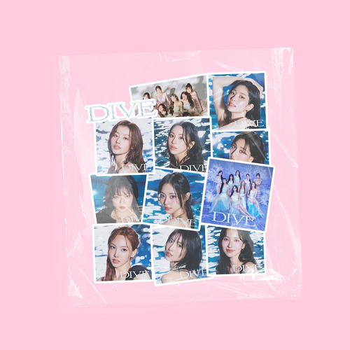 Twice-dive Album-55 Tarjetas Lomo Pequeñas+94 Pegatinas