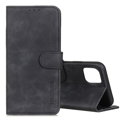 Negro Para Galaxy Note10 Lite/a81 Khazneh Pu + Cuero Tpu